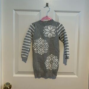 Gymboree Silver Winter Sweater Dress 2T